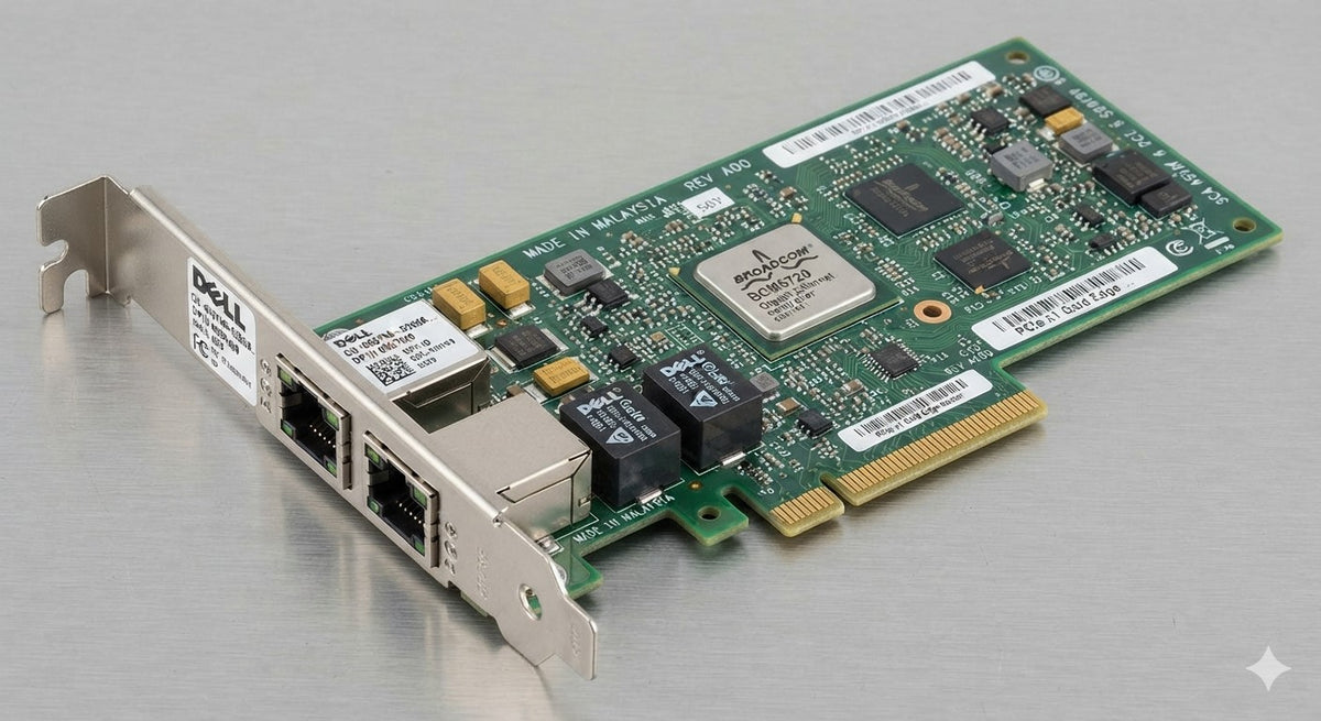 Dell 0557M9 557M9 Broadcom 5720 2-Port PCI-E Adapter Low Profile