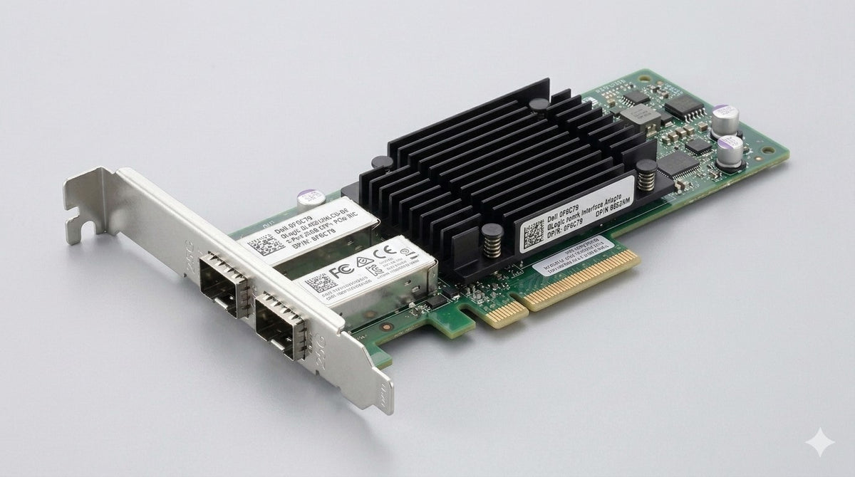 Dell 0F6C79 QLogic QL45212HLCU-DE 2-Port 25GB SFP+ PCIe NIC