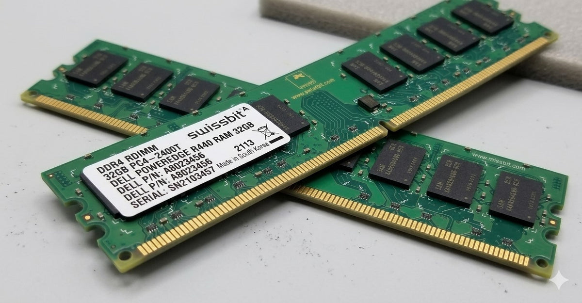 Dell PowerEdge R440 Server RAM 32GB PC4 2400T Memory