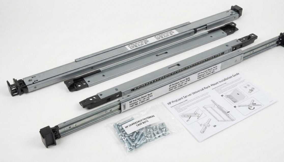 HP ProLiant Servers 1U/ 2U/ 4U Universal Rack Mounting Railing Kit